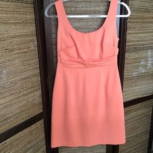 T Tarahi Peach Sleeveless Ruched Formal Dress